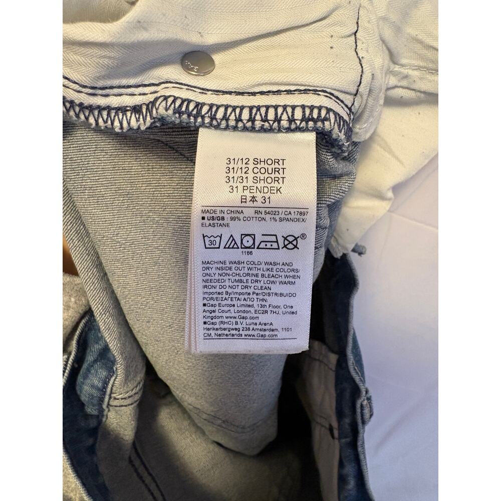 Gap Cheeky Straight High Rise Jeans Blue Sz 31 - Picture 4 of 8
